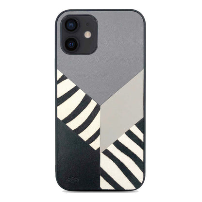 Apple iPhone 12 Kılıf Kajsa Glamorous Serisi Zebra Combo Kapak - Görsel 3