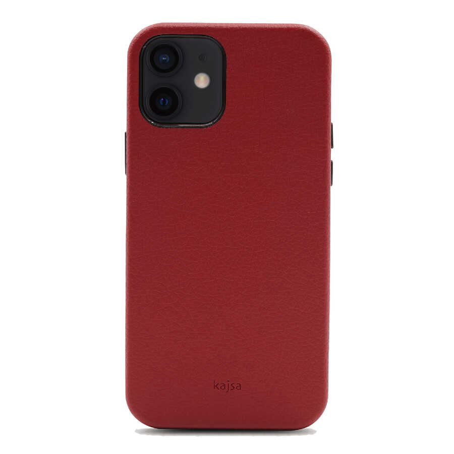 Apple iPhone 12 Kılıf Kajsa Litchi Kapak - Görsel 5