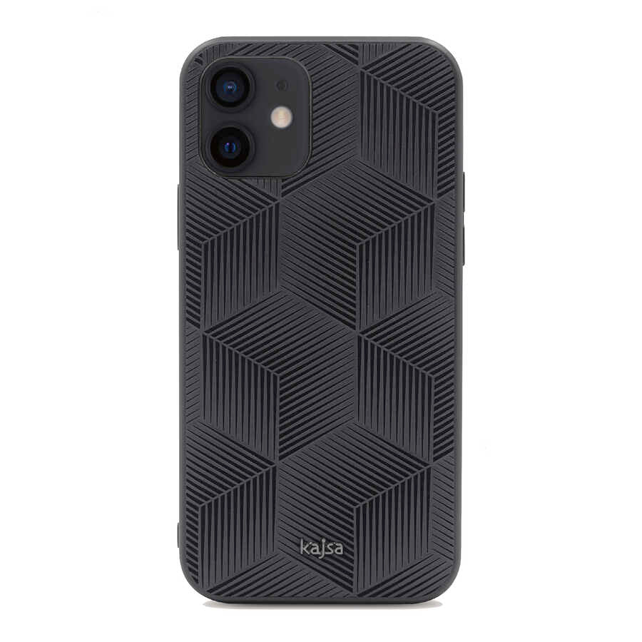 Apple iPhone 12 Kılıf Kajsa Splendid Serisi 3D Cube Kapak - Görsel 2