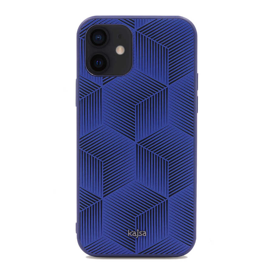 Apple iPhone 12 Kılıf Kajsa Splendid Serisi 3D Cube Kapak - Görsel 3