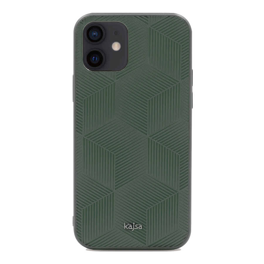 Apple iPhone 12 Kılıf Kajsa Splendid Serisi 3D Cube Kapak - Görsel 4
