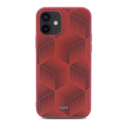 Apple iPhone 12 Kılıf Kajsa Splendid Serisi 3D Cube Kapak - Görsel 5