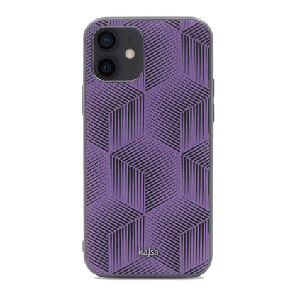 Apple iPhone 12 Kılıf Kajsa Splendid Serisi 3D Cube Kapak - Görsel 6