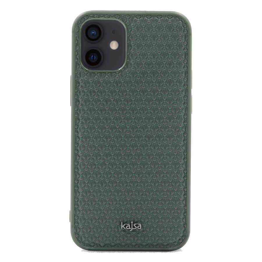 Apple iPhone 12 Kılıf Kajsa Splendid Serisi 3D Leaf Kapak - Görsel 4