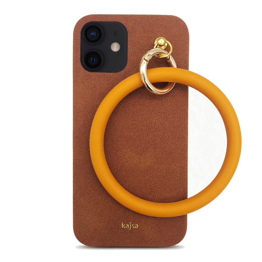 Apple iPhone 12 Kılıf Kajsa Splendid Serisi Morandi Ring Kapak - Görsel 6