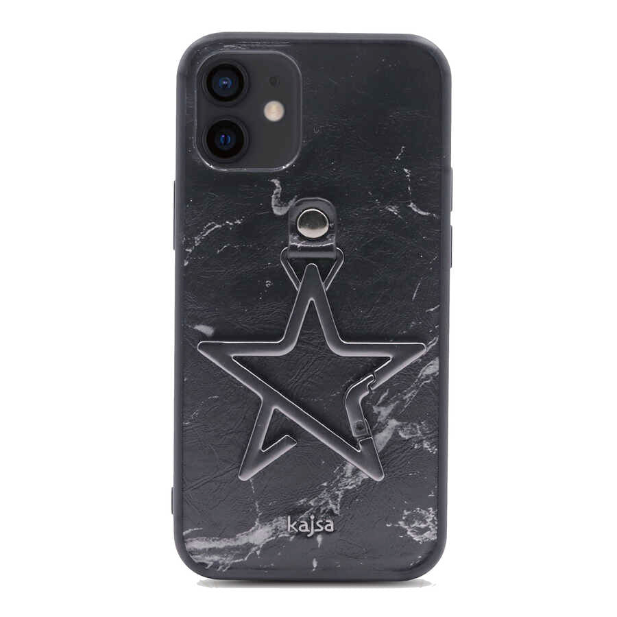 Apple iPhone 12 Kılıf Kajsa Starry Serisi Marble Kapak - Görsel 2