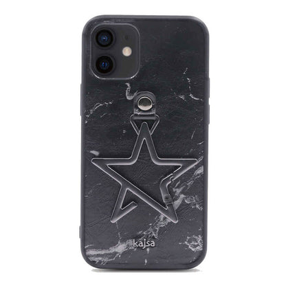 Apple iPhone 12 Kılıf Kajsa Starry Serisi Marble Kapak - Görsel 2