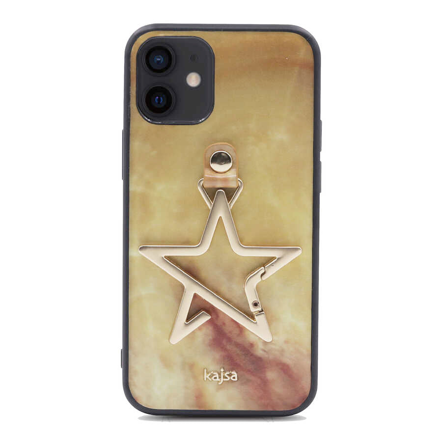 Apple iPhone 12 Kılıf Kajsa Starry Serisi Marble Kapak - Görsel 5
