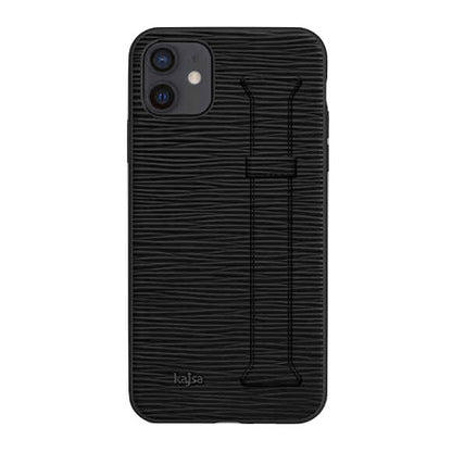 Apple iPhone 12 Kılıf Kajsa Wave Pattern Handstrap Kapak - Görsel 2