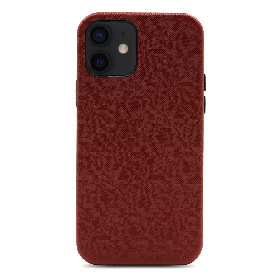 Apple iPhone 12 Kılıf Kajsa Woven Kapak - Görsel 3