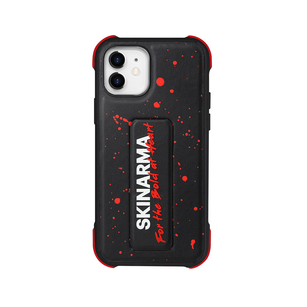 Apple iPhone 12 Kılıf SkinArma Standlı Deri Görünümlü Funsha Kapak - Görsel 3