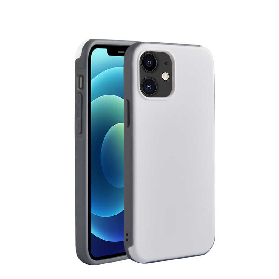 Apple iPhone 12 Mini Kılıf Wiwu Sand Stone Kapak - Görsel 3