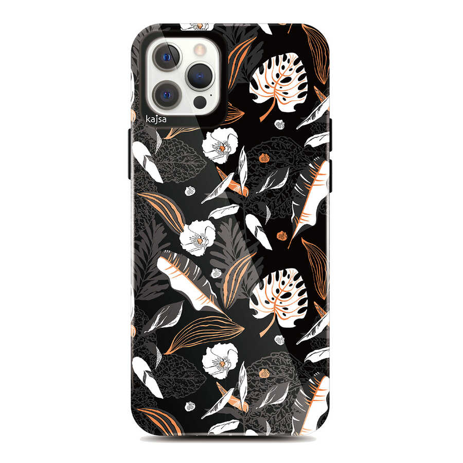 Apple iPhone 12 Pro Kılıf Kajsa Botanic Kapak - Görsel 5