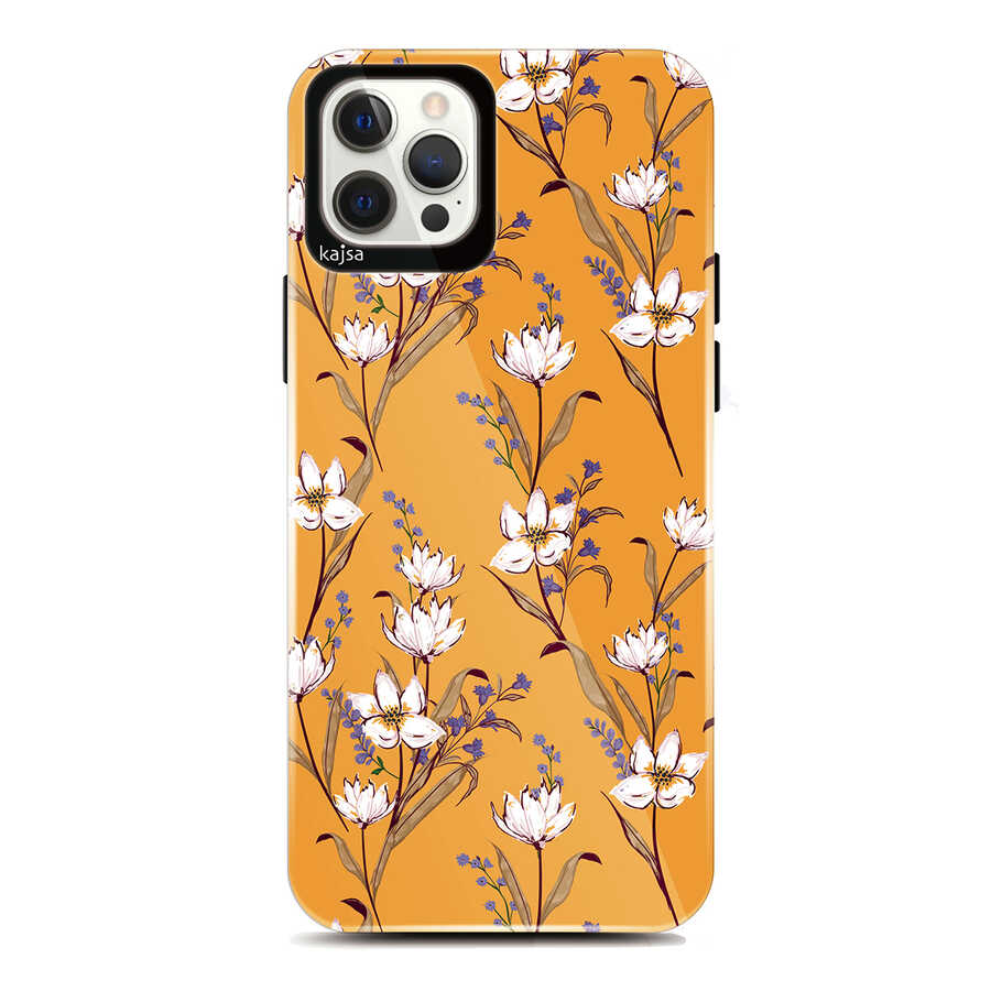Apple iPhone 12 Pro Kılıf Kajsa Botanic Kapak - Görsel 4