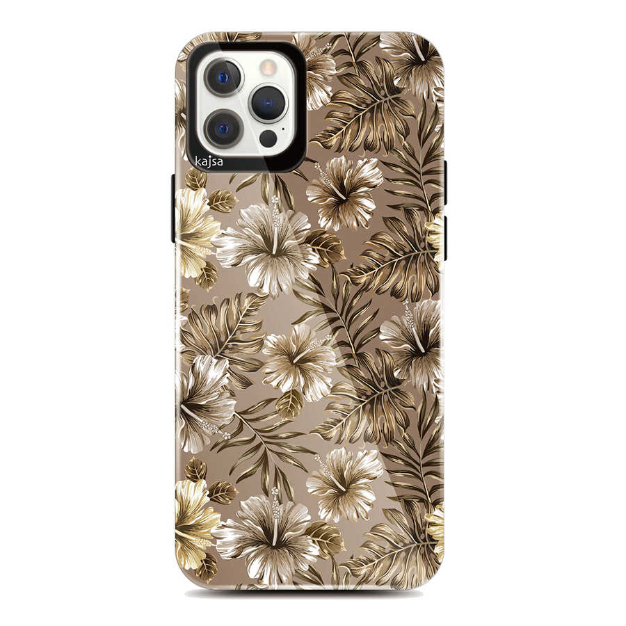 Apple iPhone 12 Pro Kılıf Kajsa Botanic Kapak - Görsel 3