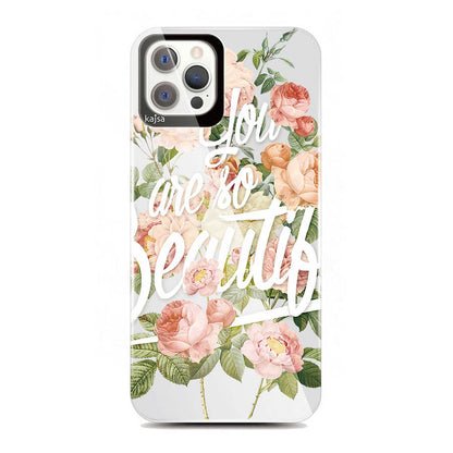 Apple iPhone 12 Pro Kılıf Kajsa Floral Kapak - Görsel 2