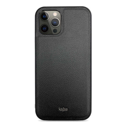 Apple iPhone 12 Pro Kılıf Kajsa Luxe Collection Hakiki Deri Kapak - Görsel 2