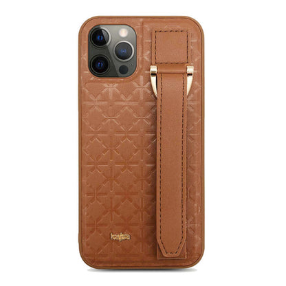 Apple iPhone 12 Pro Kılıf Kajsa Neo Clasic Serisi Mono K Strap Kapak - Görsel 2