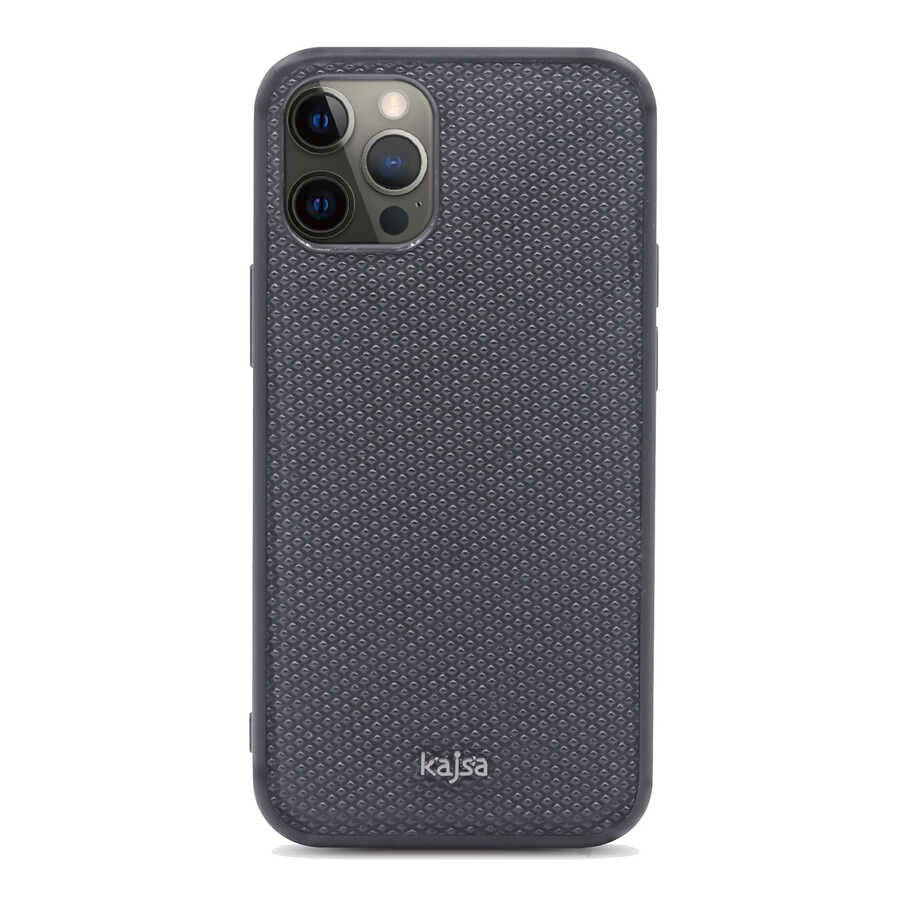Apple iPhone 12 Pro Kılıf Kajsa Preppie Serisi Dark Kapak - Görsel 3
