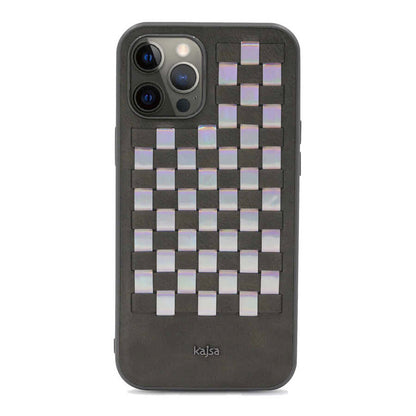Apple iPhone 12 Pro Kılıf Kajsa Preppie Serisi Spotlight Woven Kapak - Görsel 7