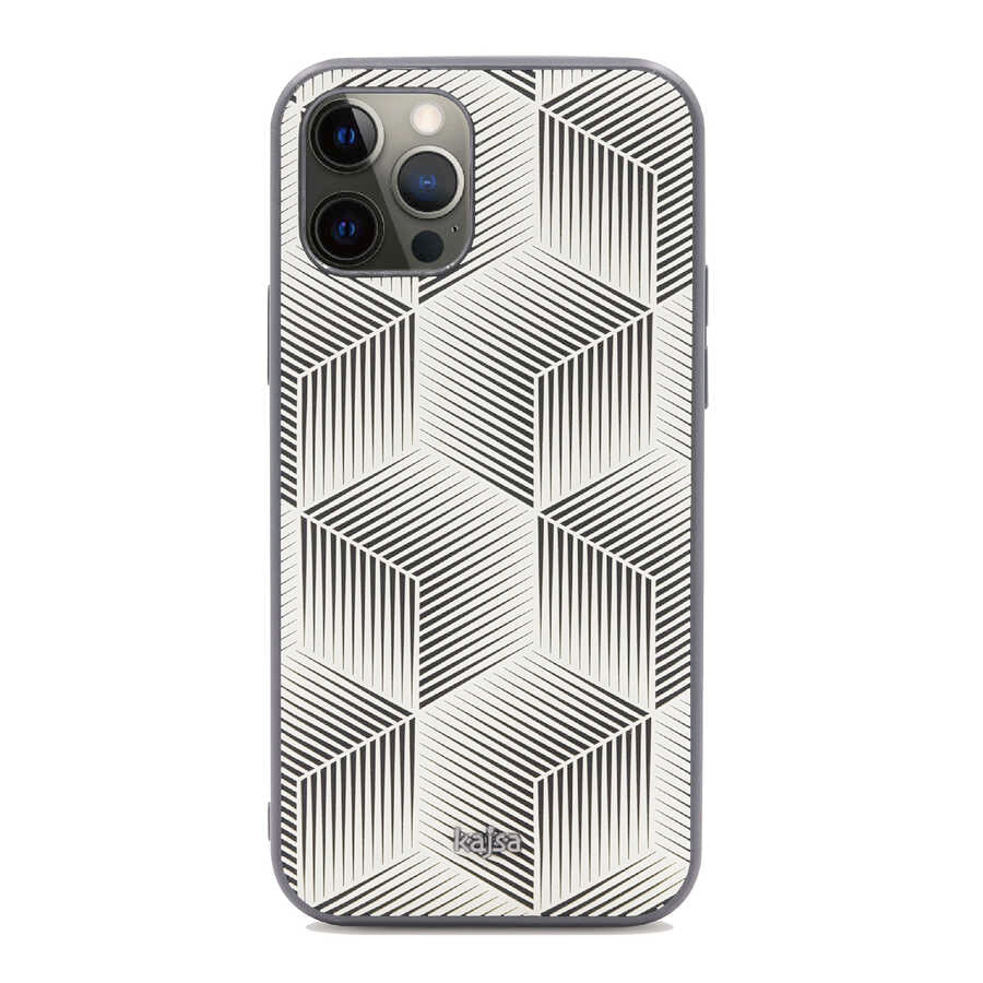 Apple iPhone 12 Pro Kılıf Kajsa Splendid Serisi 3D Cube Kapak - Görsel 7