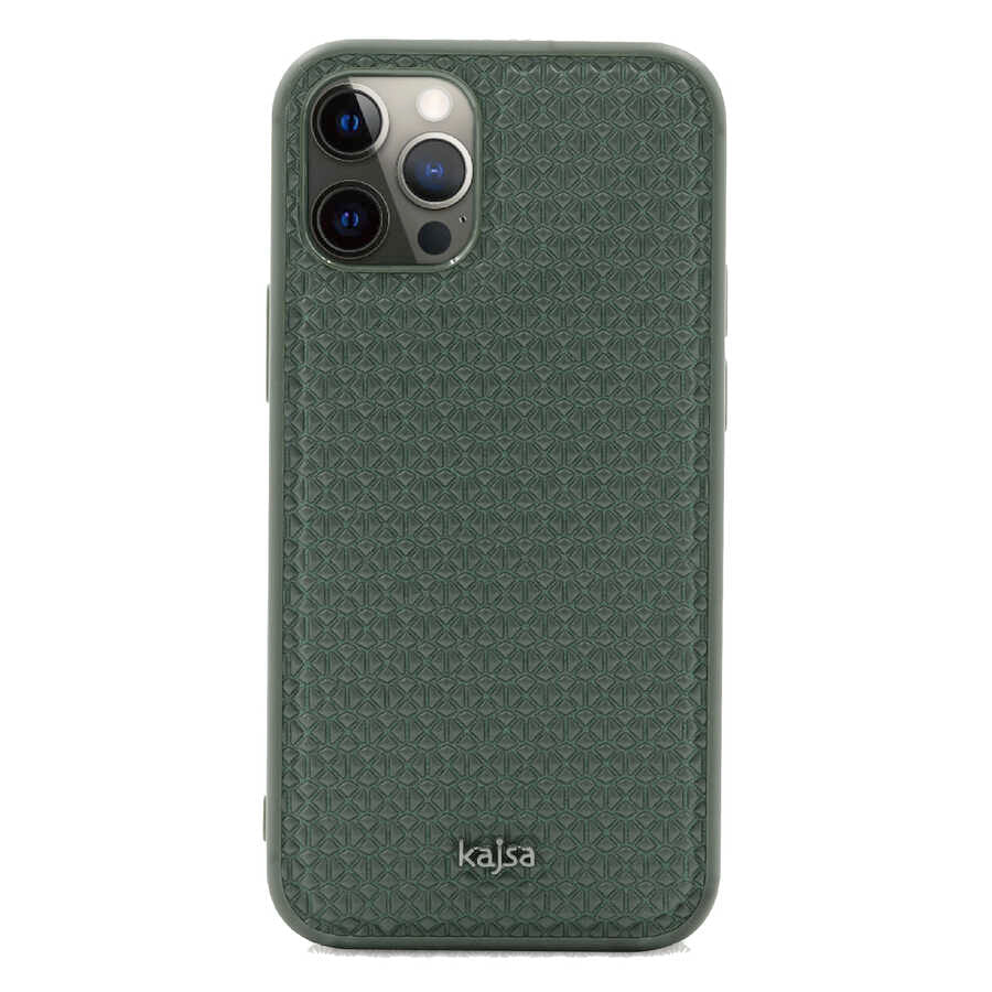 Apple iPhone 12 Pro Kılıf Kajsa Splendid Serisi 3D Leaf Kapak - Görsel 4