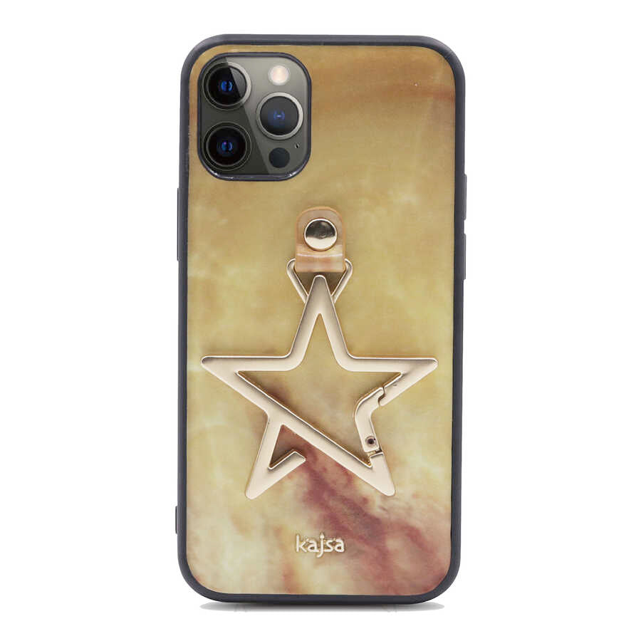 Apple iPhone 12 Pro Kılıf Kajsa Starry Serisi Marble Kapak - Görsel 5