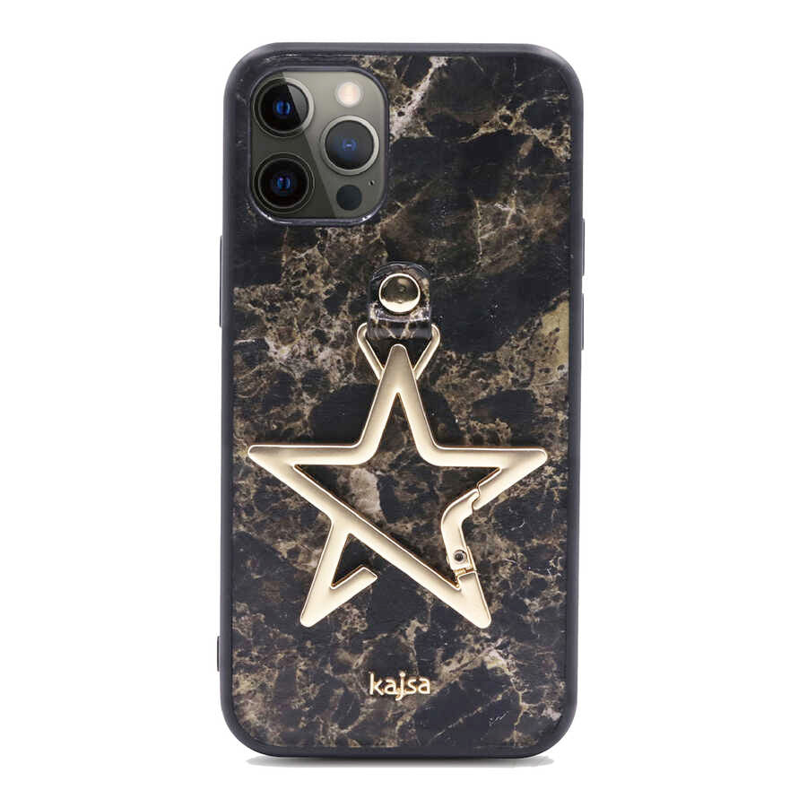 Apple iPhone 12 Pro Kılıf Kajsa Starry Serisi Marble Kapak - Görsel 2