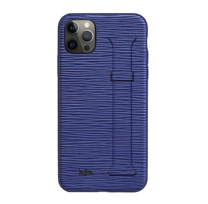 Apple iPhone 12 Pro Kılıf Kajsa Wave Pattern Handstrap Kapak - Görsel 3