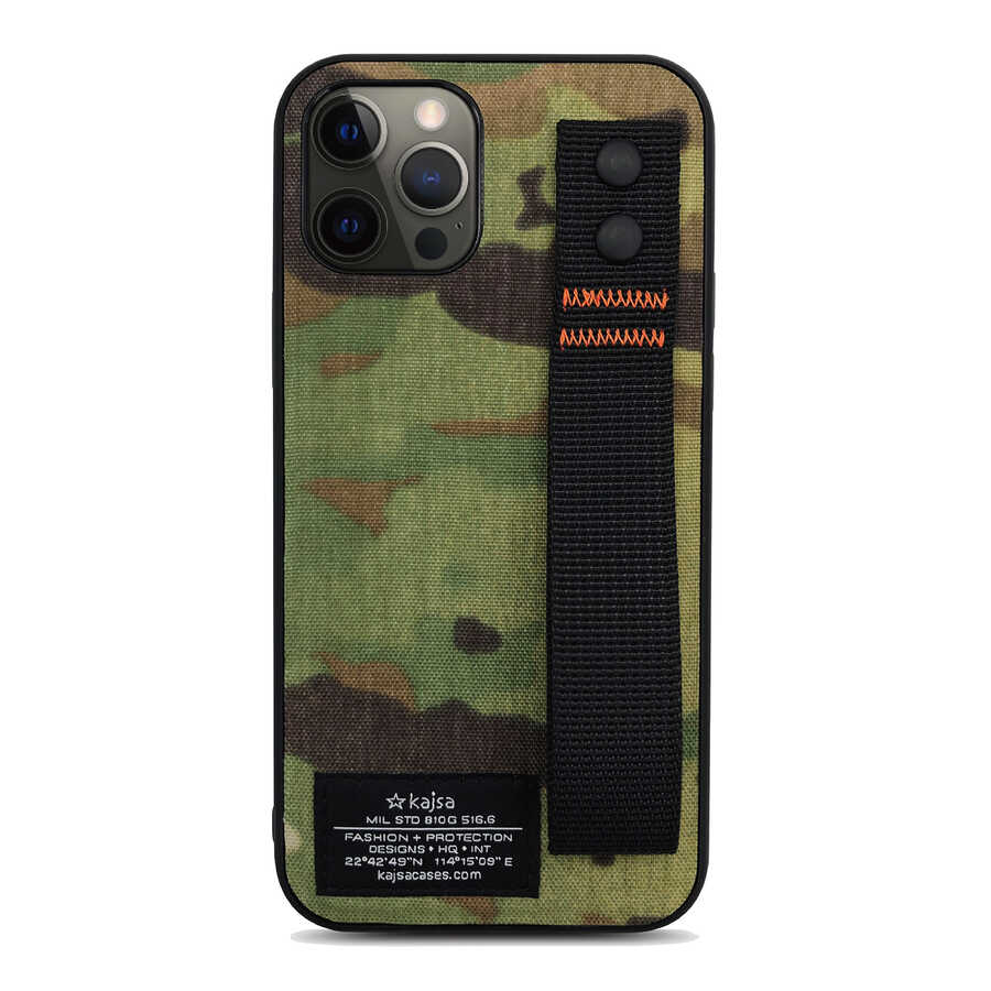 Apple iPhone 12 Pro Max Kılıf Kajsa Cordura Serisi Military Kapak - Görsel 2