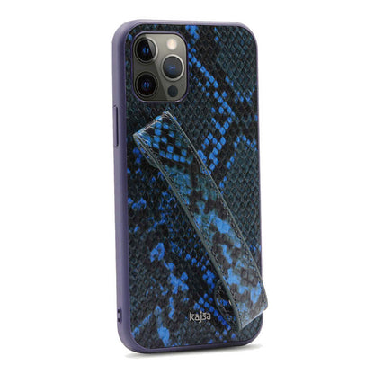 Apple iPhone 12 Pro Max Kılıf Kajsa Glamorous Serisi Snake Handstrap Kapak - Görsel 2