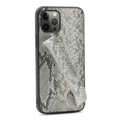 Apple iPhone 12 Pro Max Kılıf Kajsa Glamorous Serisi Snake Handstrap Kapak - Görsel 3