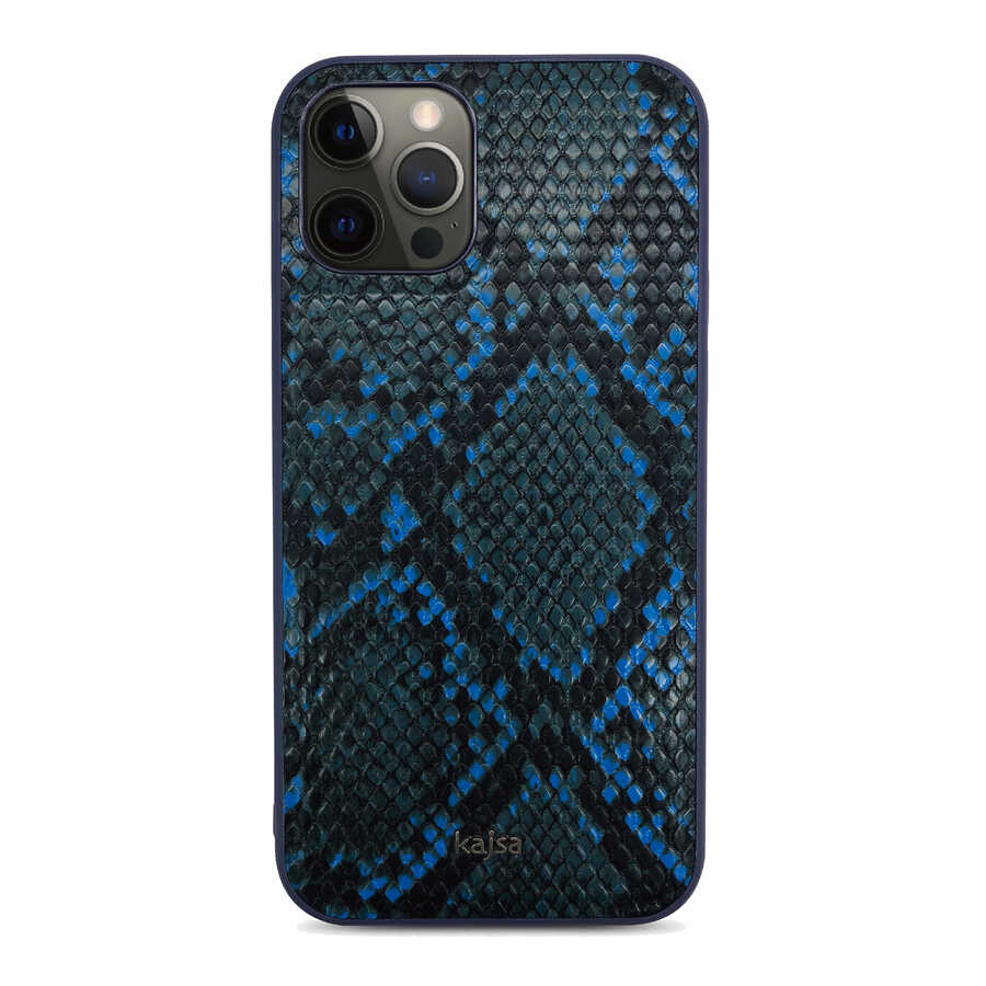 Apple iPhone 12 Pro Max Kılıf Kajsa Glamorous Serisi Snake Pattern Kapak - Görsel 2