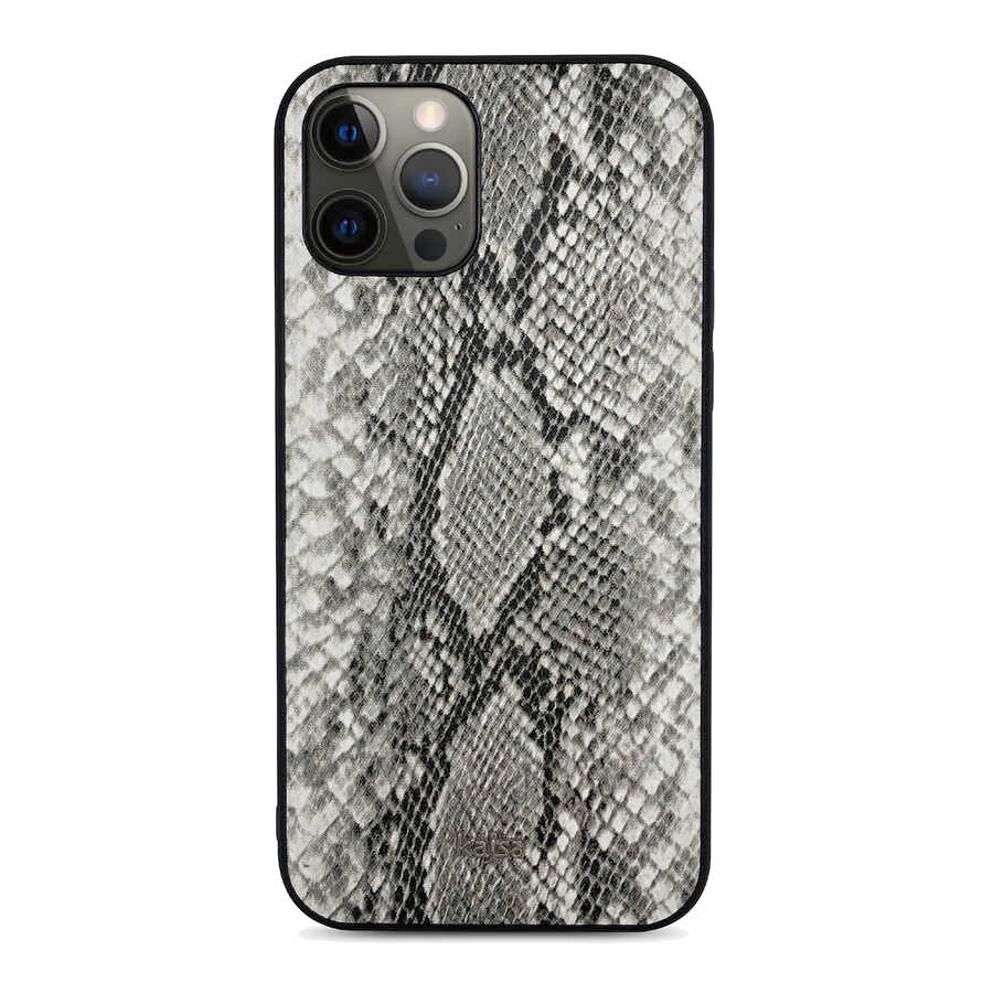Apple iPhone 12 Pro Max Kılıf Kajsa Glamorous Serisi Snake Pattern Kapak - Görsel 3