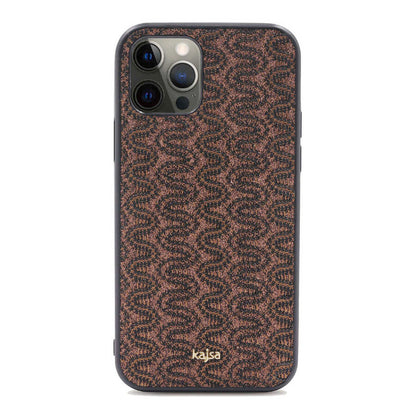 Apple iPhone 12 Pro Max Kılıf Kajsa Glamorous Serisi Waterfall Pattern Kapak - Görsel 6