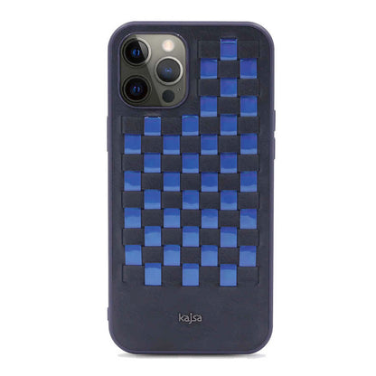 Apple iPhone 12 Pro Max Kılıf Kajsa Preppie Serisi Spotlight Woven Kapak - Görsel 3