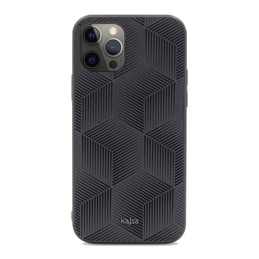 Apple iPhone 12 Pro Max Kılıf Kajsa Splendid Serisi 3D Cube Kapak - Görsel 2