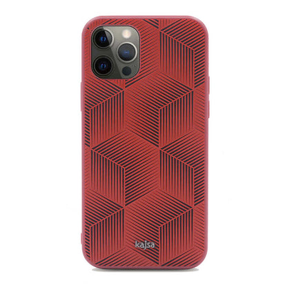 Apple iPhone 12 Pro Max Kılıf Kajsa Splendid Serisi 3D Cube Kapak - Görsel 5