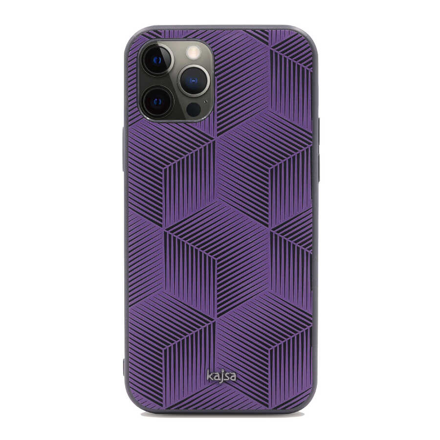 Apple iPhone 12 Pro Max Kılıf Kajsa Splendid Serisi 3D Cube Kapak - Görsel 6