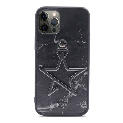 Apple iPhone 12 Pro Max Kılıf Kajsa Starry Serisi Marble Kapak - Görsel 3