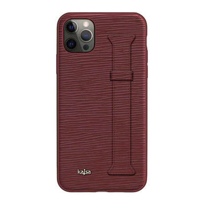 Apple iPhone 12 Pro Max Kılıf Kajsa Wave Pattern Handstrap Kapak - Görsel 5