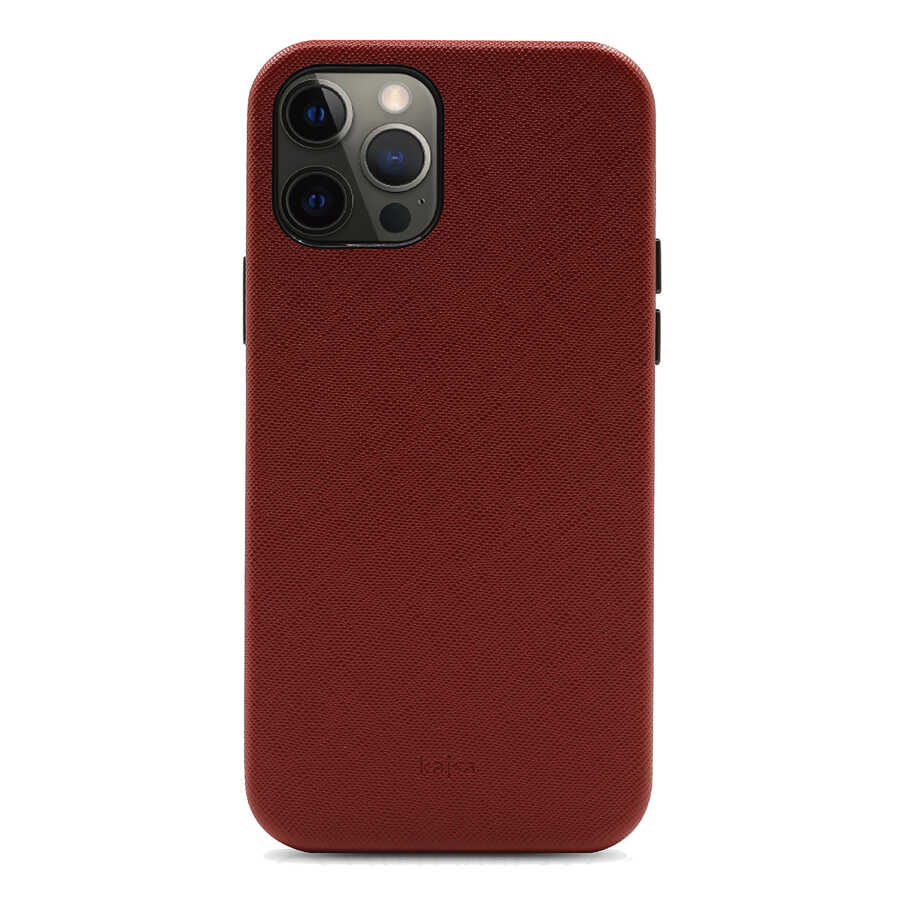Apple iPhone 12 Pro Max Kılıf Kajsa Woven Kapak - Görsel 3