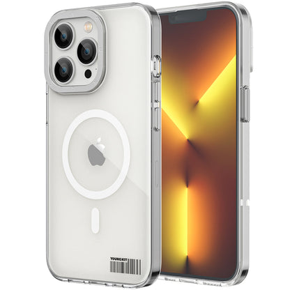 Apple iPhone 12 Pro Max Kılıf M-safe Şarj Özellikli Youngkit Coloured Glaze Serisi Kapak - Görsel 2