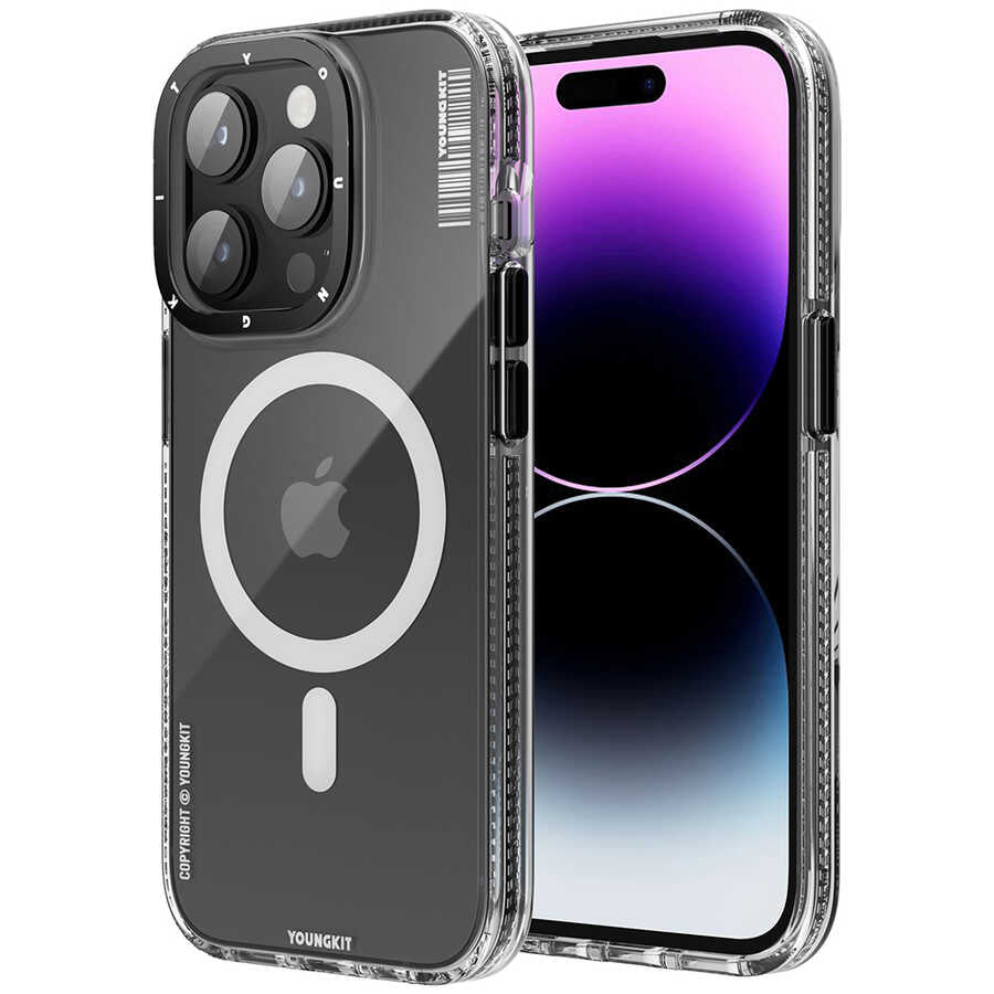 Apple iPhone 12 Pro Max Kılıf M-safe Şarj Özellikli YoungKit Exquisite Serisi Kapak - Görsel 4