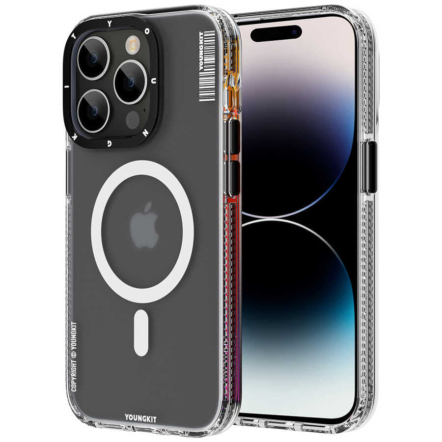 Apple iPhone 12 Pro Max Kılıf M-safe Şarj Özellikli Youngkit Jane Sand Serisi Kapak - Görsel 4