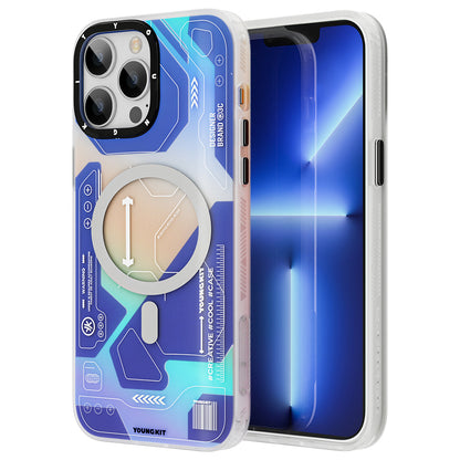 Apple iPhone 12 Pro Max Kılıf M-safe Şarj Özellikli YoungKit Metaverse Serisi Kapak - Görsel 2