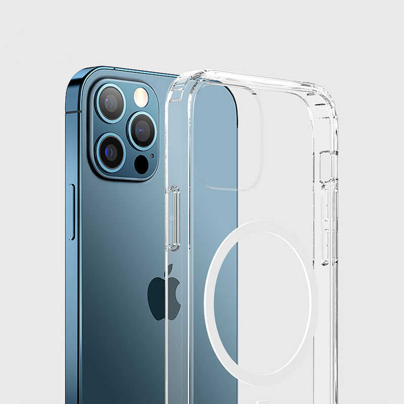 Apple iPhone 12 Pro Max Kılıf Wiwu Magnetic Crystal Kapak - Görsel 2