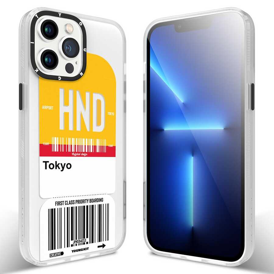 Apple iPhone 12 Pro Max Kılıf YoungKit Any Time Trip Serisi Kapak - Görsel 5