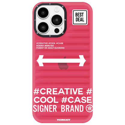 Apple iPhone 12 Pro Max Kılıf YoungKit Luggage FireFly Serisi Kapak - Görsel 4