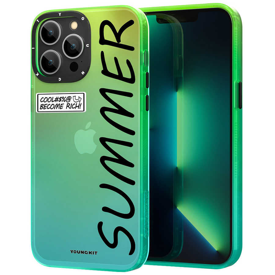 Apple iPhone 12 Pro Max Kılıf YoungKit Summer Serisi Kapak - Görsel 3